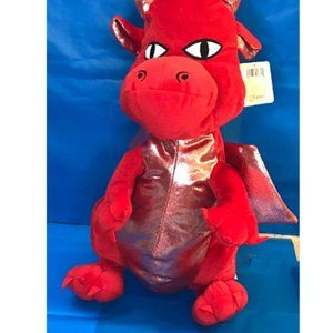 New with Tags Fiesta Great Wolf Lodge Plush Red Dragon 16"